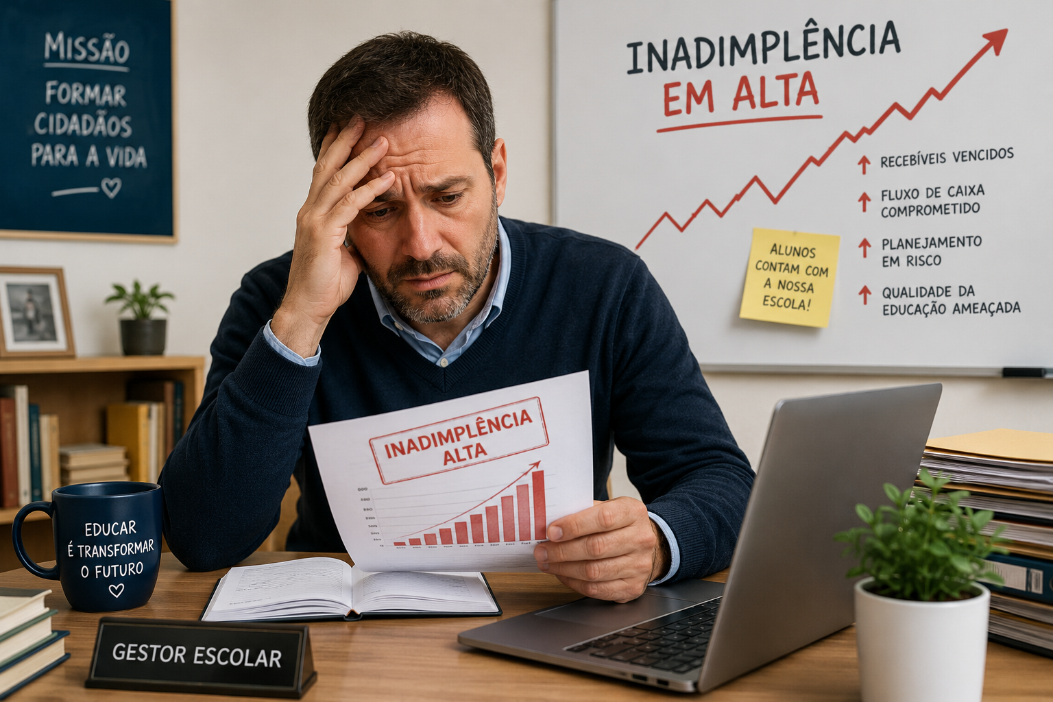 inadimplência escolar