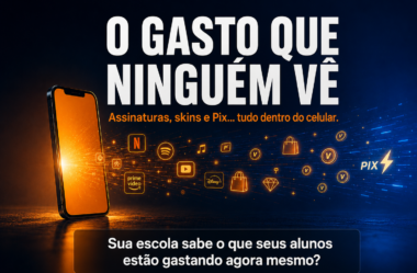O gasto que a sua escola não está vendo: como assinaturas, skins e Pix no celular mudaram a educação financeira infantil