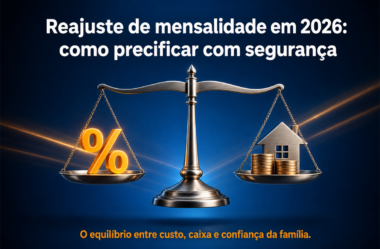 Reajuste de mensalidade em 2026: como precificar sem perder aluno nem sufocar o caixa da escola