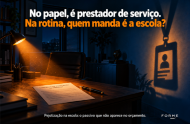 Pejotização na escola: o professor é PJ no contrato, mas a rotina pode dizer outra coisa